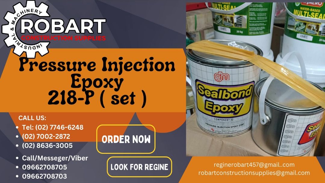 Pressure Injection Epoxy 218-P ( set ), Commercial & Industrial ...