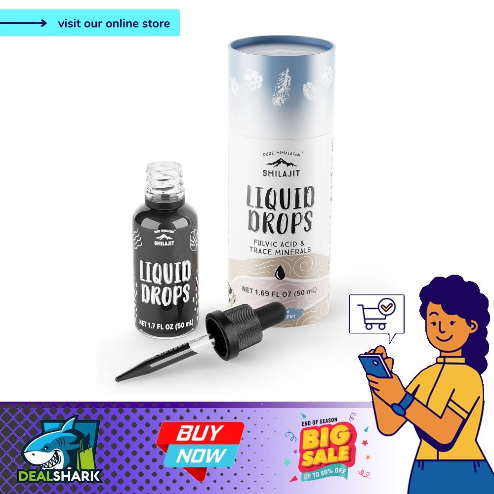 Pure Himalayan Shilajit, Liquid Drops, Authentic & Pure, Natural Trace ...