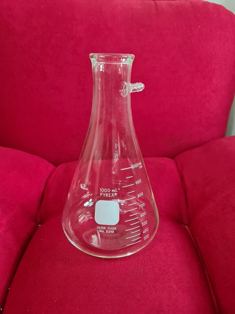PYREX Flitering Flask, 5340-1L, 1-Liter, Filtering Flask, PYREX ...
