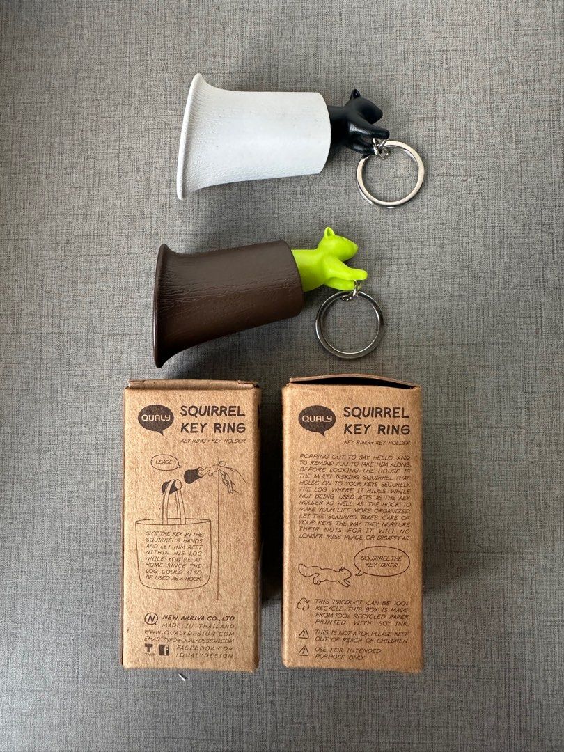 Qualy squirrel hook set Furniture Home Living Home Improvement Organisation Hooks Hangers on Carousell