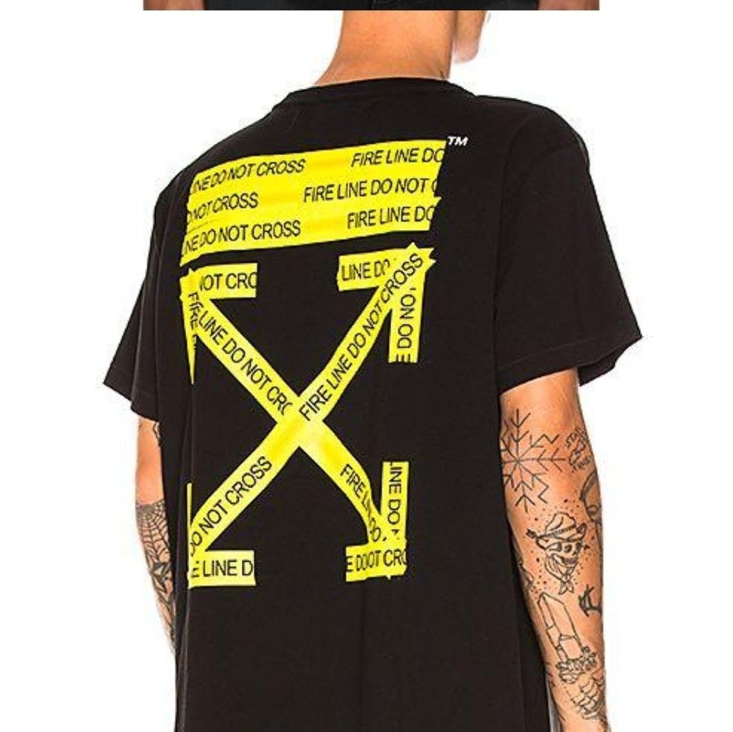 Off white cheap fire line tee