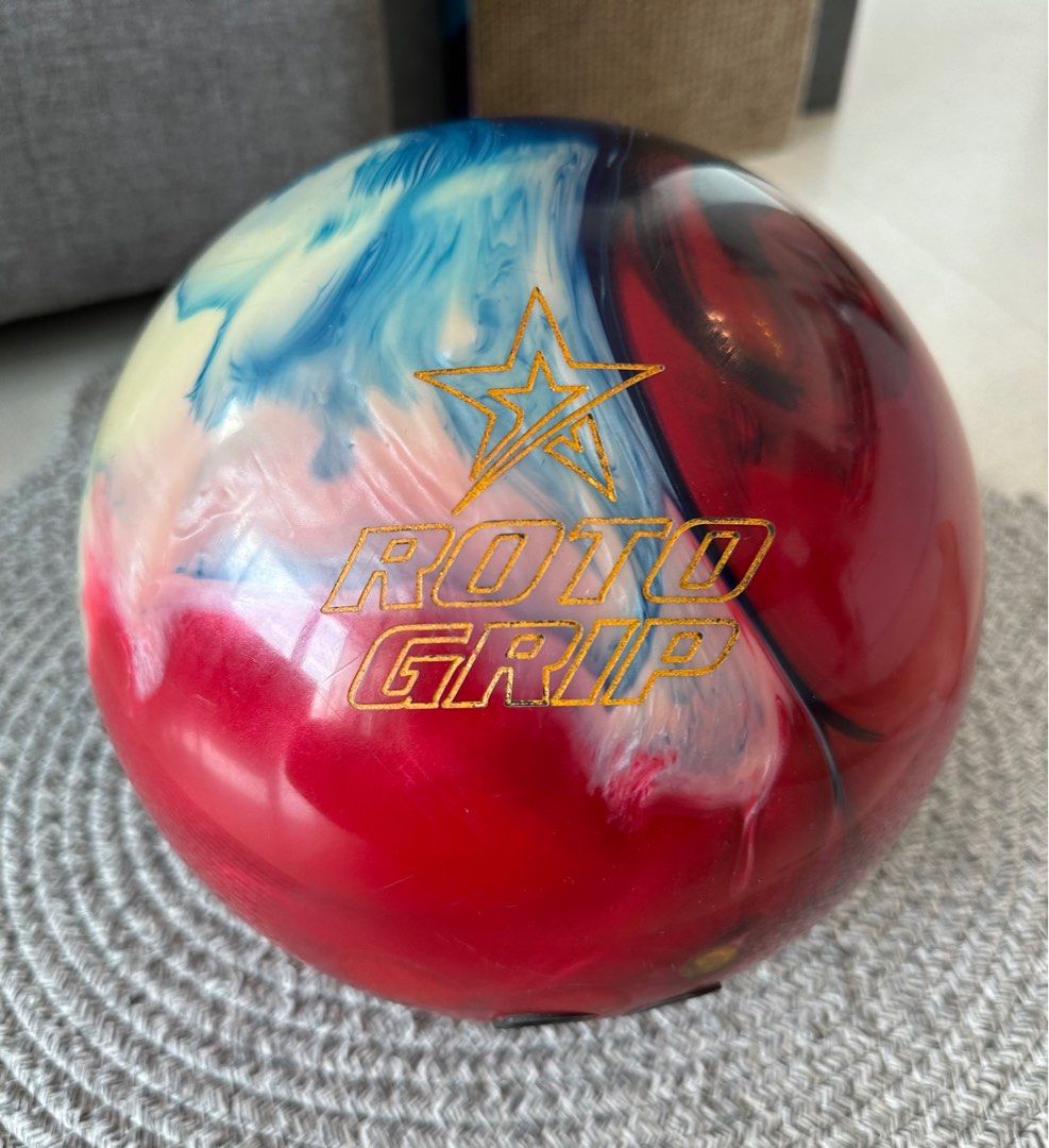 Roto Grip Hustle USA 12lbs Bowling Ball, Sports Equipment, Sports