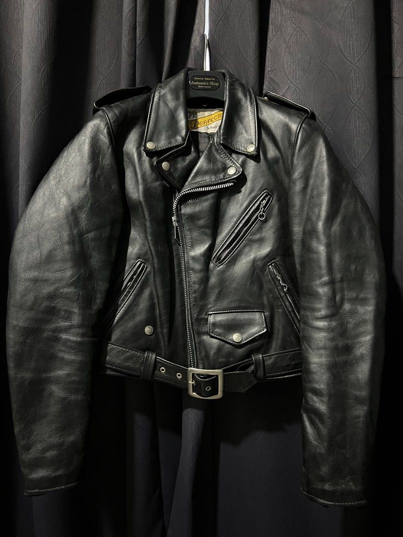 Schott perfecto 618 custom leather biker jacket Men s Fashion