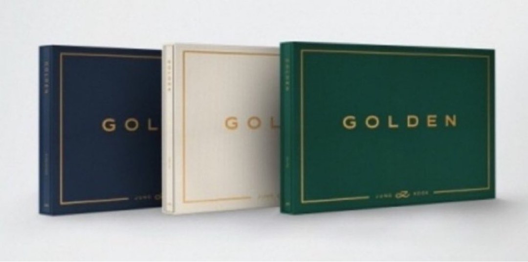 JUNGKOOK [GOLDEN] Album (SHINE + SOLID + SUBSTANCE - 3 Ver Set +WEVERSE  ALBUMS Ver. +2ea Store Gift BTS Photo Card) K-POP SEALED