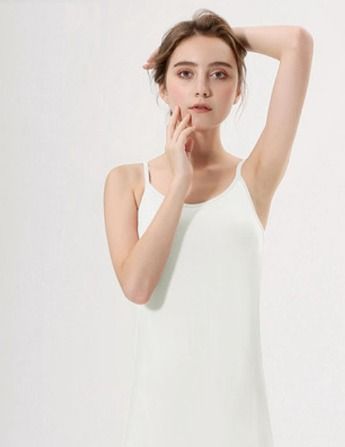 SG InStock] Thin Strap Modal Padded Dress. Camisole☆Spaghetti Strap☆Dress☆ Pajamas☆Pyjamas☆Bra☆Homewear☆Sleep PDT03