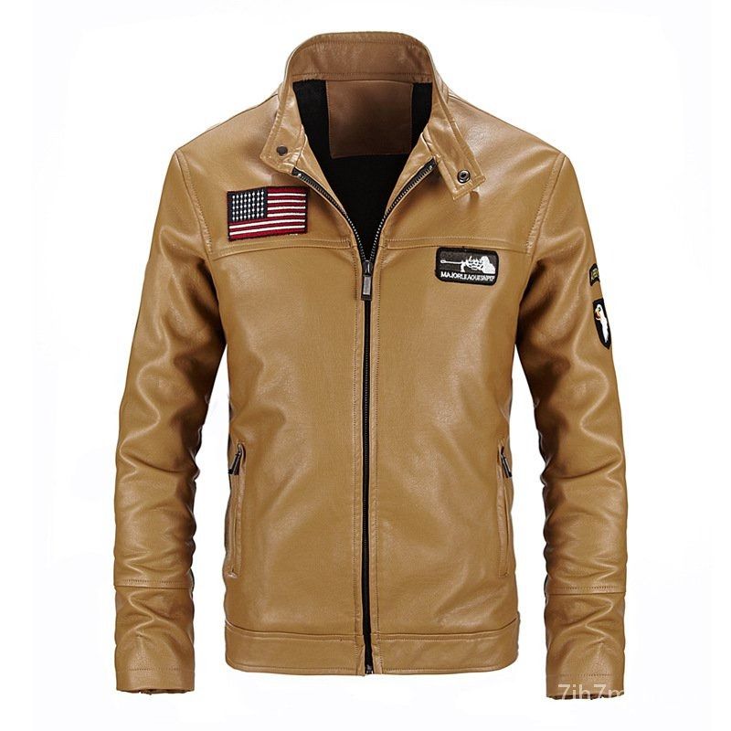 SG Autumn Leather Coat Men s Large Size Korean Style Slim Fit