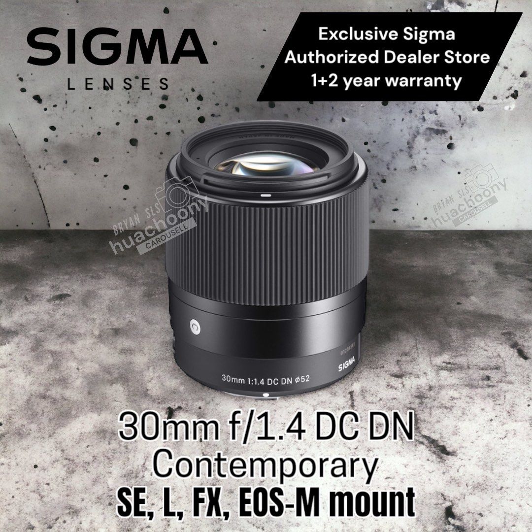 SIGMA 30F1.4 DC DN/MFT Sigma 30mm f1.4 DC DN Contemporary SIGMA 30F1.4 DC DN/MFT Sigma 30mm f1.4 DC DN Contemporary