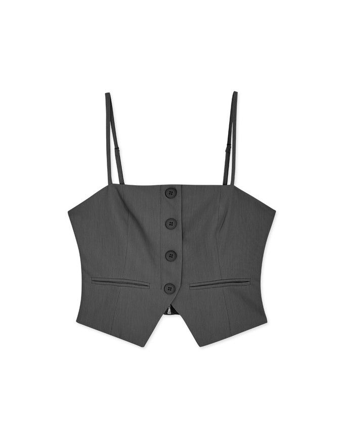 Sleek Suit Cami Top, Women's Fashion, Tops, Sleeveless on Carousell