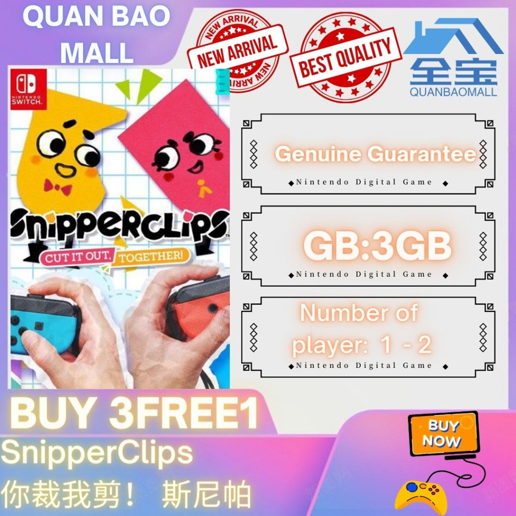 Snipperclips digital top