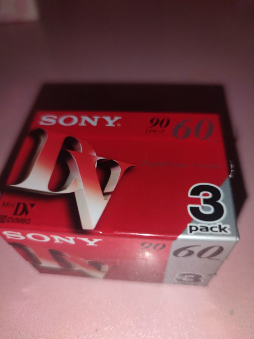 Lot De 3 Cassettes Mini DV Premium Sony - Haute Qualité Pour Caméscope, Bande 6.35 Mm, 7 Microns