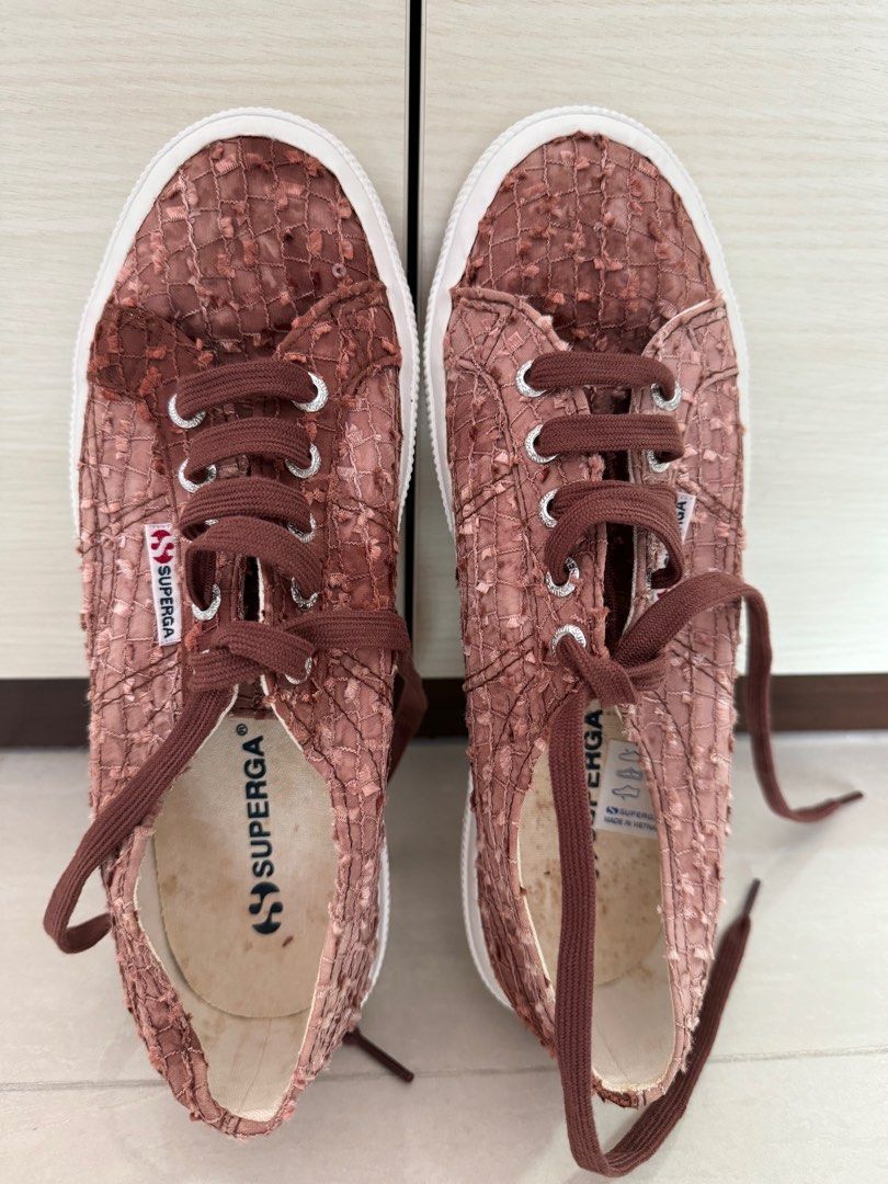 superga pink leather