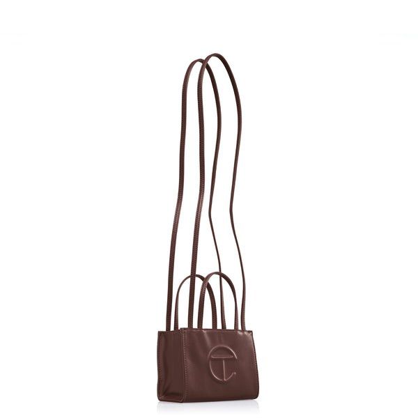 telfar small chocolate bag