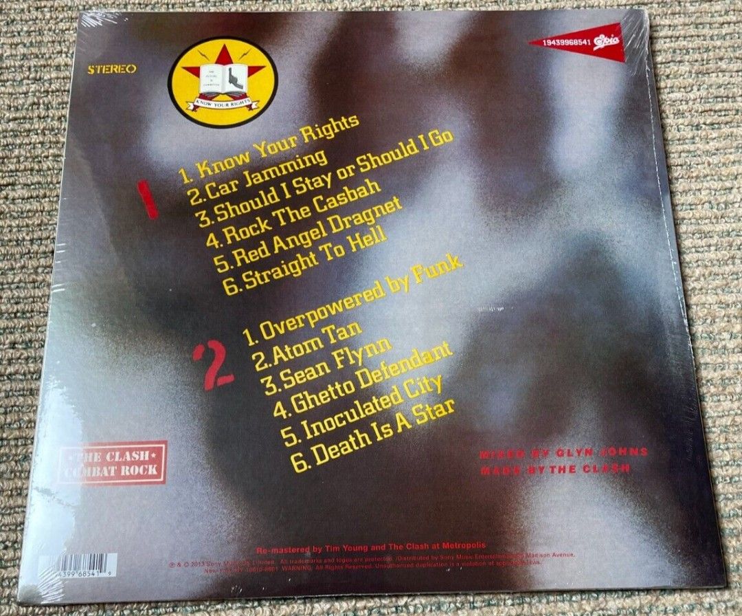 The Clash - Combat Rock vinyl (Category: Vinyls) located in Manila. Submitted by jhenaloymerchandise (Listing ID 1263586527, Image 2). Description: The Clash - Combat Rock = ₱3,750 (Target Exclusive) Brand New sealed made in USA.