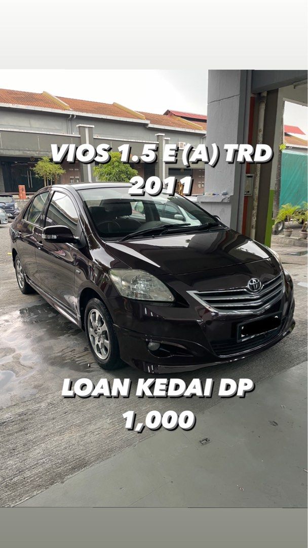 Toyota Vios 1.5 E (A) 2011 TRD // Loan Kedai DP 1