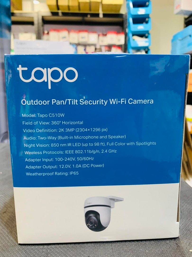 TP-Link Tapo C510W 3MP Outdoor Pan & Tilt Wi-Fi Security Camera with Night  Vision & Spotlights
