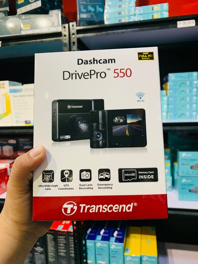 Transcend DrivePro 550 Dashcam 64GB TS-DP550B-64G, Photography, Video ...