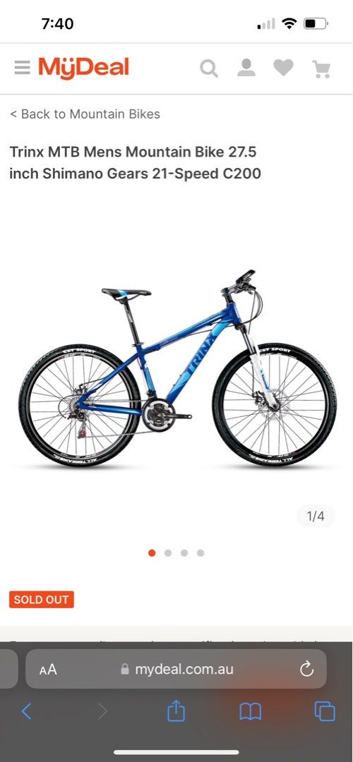 Trinx c200 mountain bike Sports Equipment Bicycles Parts