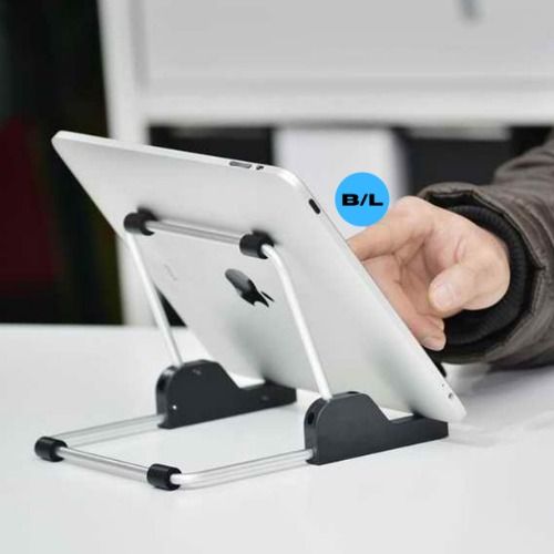 UNIVERSAL TABLET STAND (Category: Other Accessories) located in Manila. Submitted by christimjose09 (Listing ID 1263584585, Image 2). Description: Product details: ✔️ Smart design for holding your iPad or other tablet PCs fixed for a better view. ✔️ Not only dock your iPad in both Portrait and Landscape mode, but also in multiple adjustable angles. ✔️ Product support: Apple iPAD tablet computer and all kinds of models. ✔️ Material: Aluminum + ABS