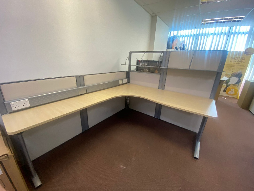 Used Office Table set, Furniture & Home Living, Furniture, Tables