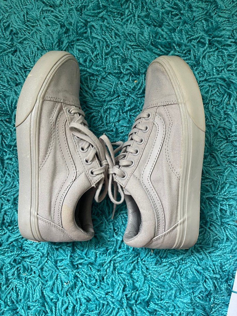Light grey old cheap skool vans womens