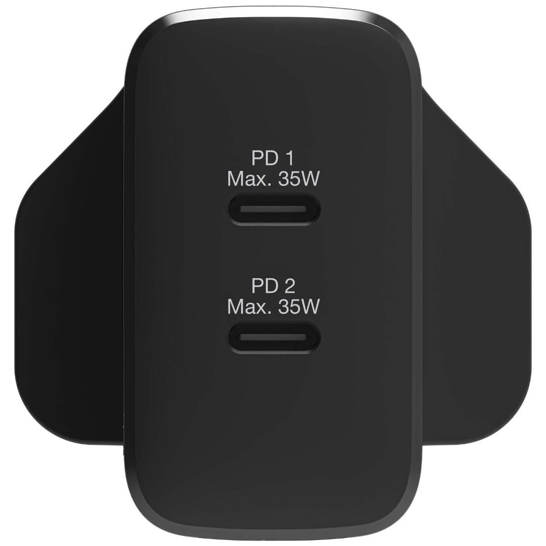 原裝現貨🔥 Verbatim 2 PORT 35W PD 3.0 GaN充電器66881, 手提電話