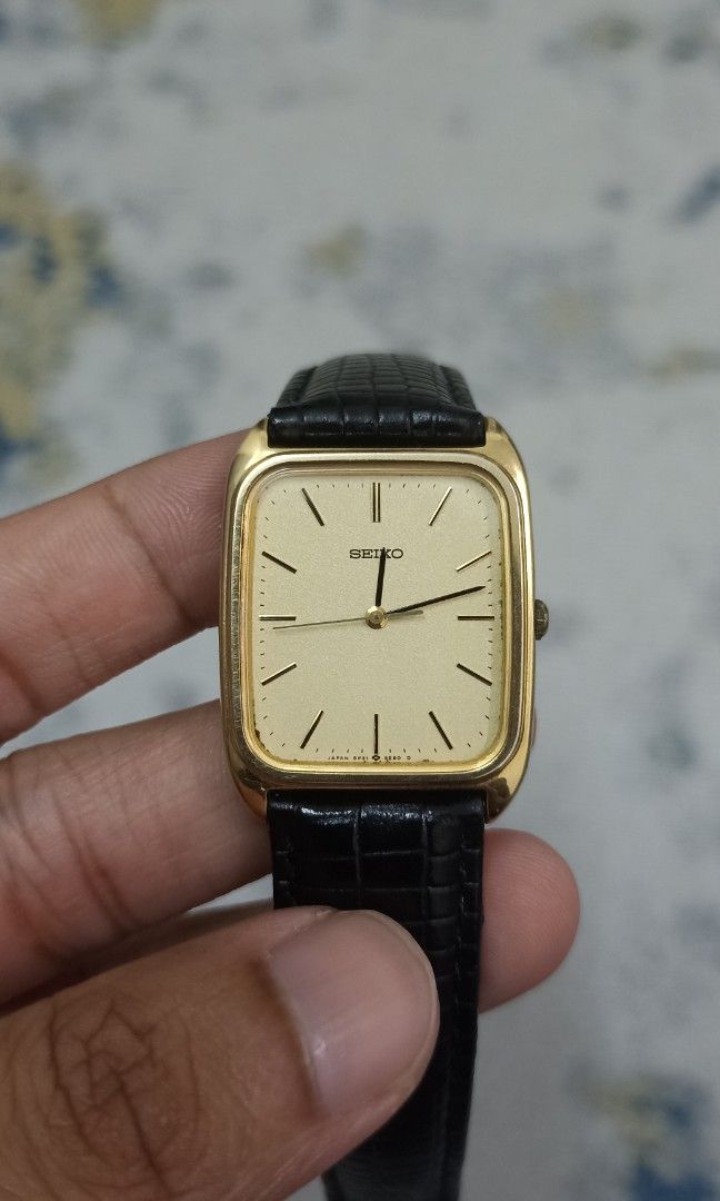 Vintage 80s seiko tank Men s Fashion Watches Accessories