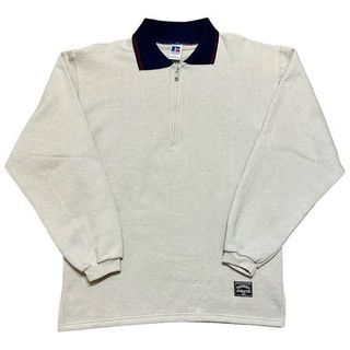 Vintage 90s Russell Athletic Essential Quarter Zip Crewneck Sweater
