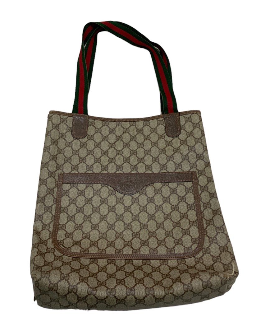 Vintage Gucci GG monogram tote bag