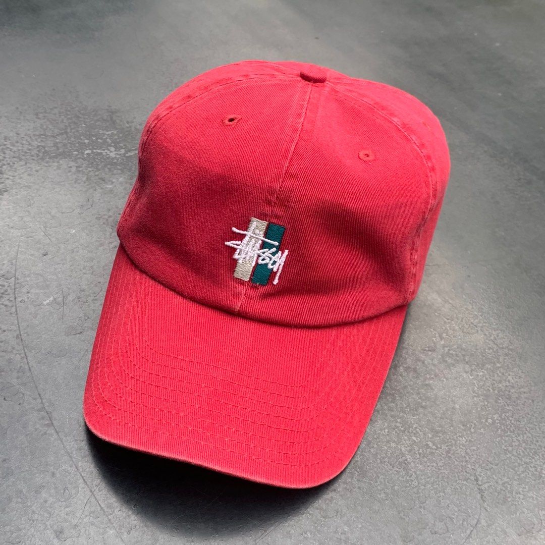 Stussy bars logo low pro cap top