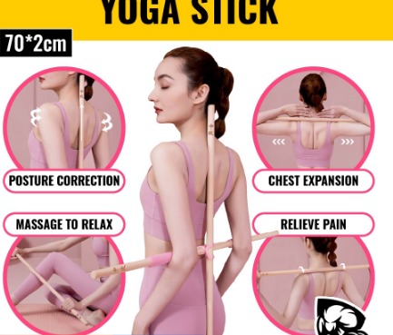 Yoga Stick | Open Back Sticks Figure Cross | Posture Correction Stick ...