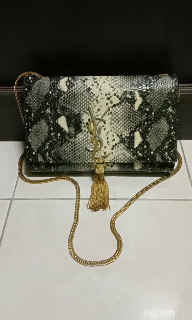 Ysl snakeskin bag outlet