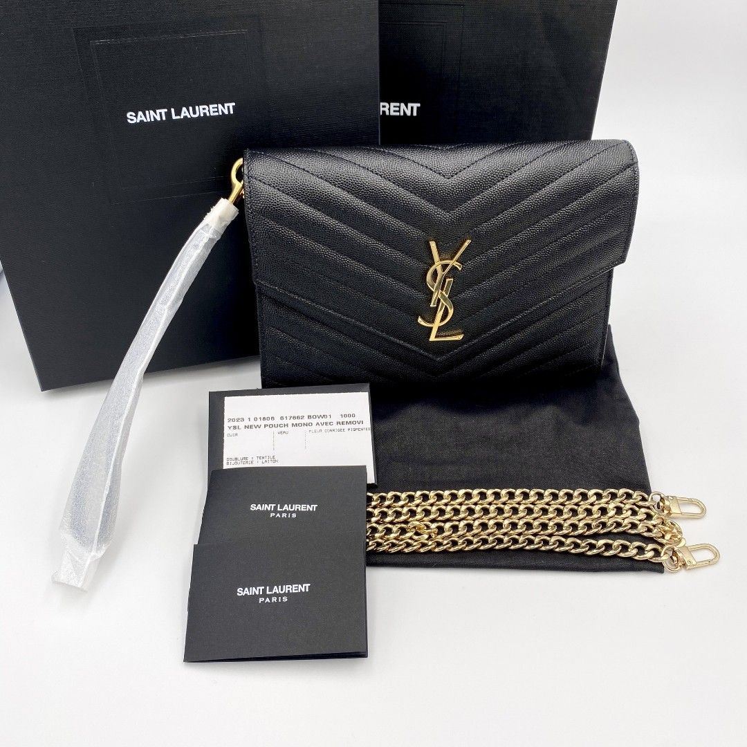YSL WOC Black/Black, Luxury, Bags & Wallets on Carousell