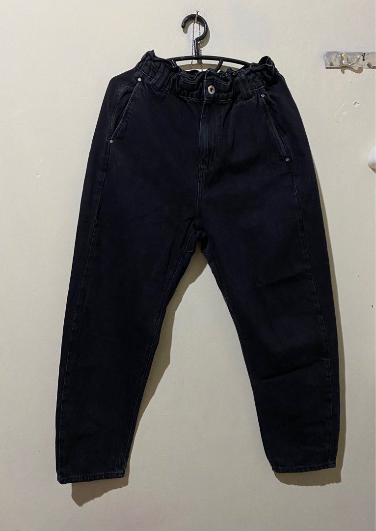 Pantalones Baggy Zara Pantalon Paper Bag Negro Zara Carousell Zara