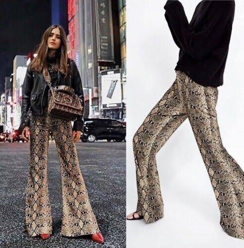 Snake trousers zara outlet