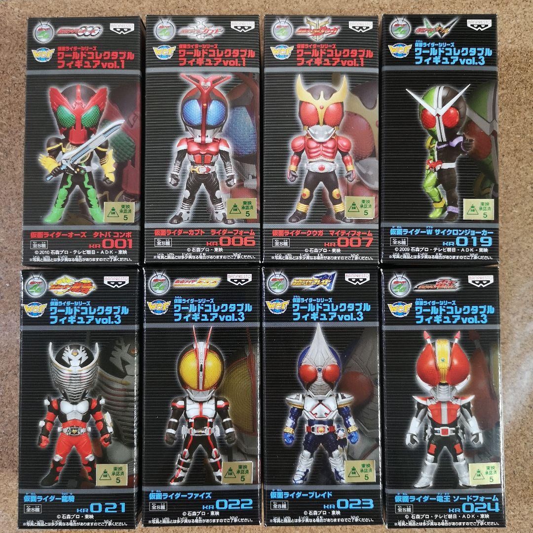 全新日版 幪面超人Kamen Rider WCF龍騎 555 W 劍 甲 古加 阿極陀 電王全8種, 興趣及遊戲, 玩具 & 遊戲類 ...