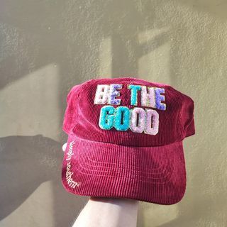 6 panel outdoor corduroy maroon cap by Simply Southern