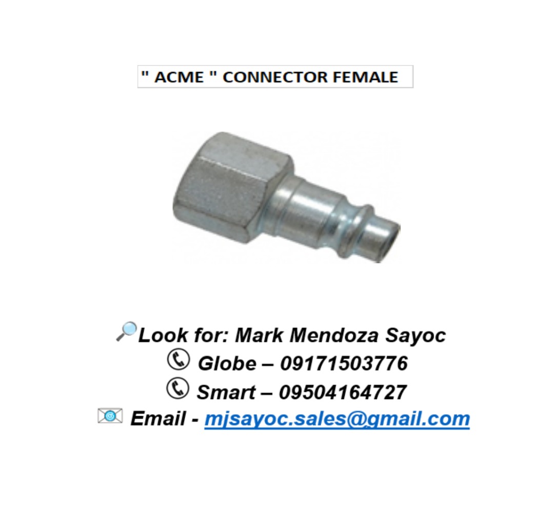 " ACME " CONNECTOR FEMALE, Commercial & Industrial, Construction Tools