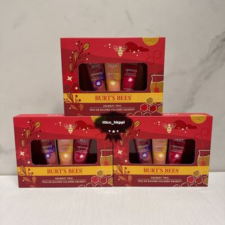 現貨❤️🔥 BURT’S BEES ❤️🔥 Limited-Edition Squeezy Tinted Balm Trio ❤️🔥 限量版擠壓式有色唇膏三件套裝 12.1gx364234002264963110