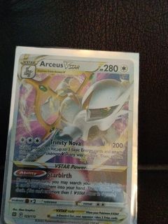 Carte Pokémon ARCEUS-VSTAR Rainbow Rare Secrète - 176/172 - PV280