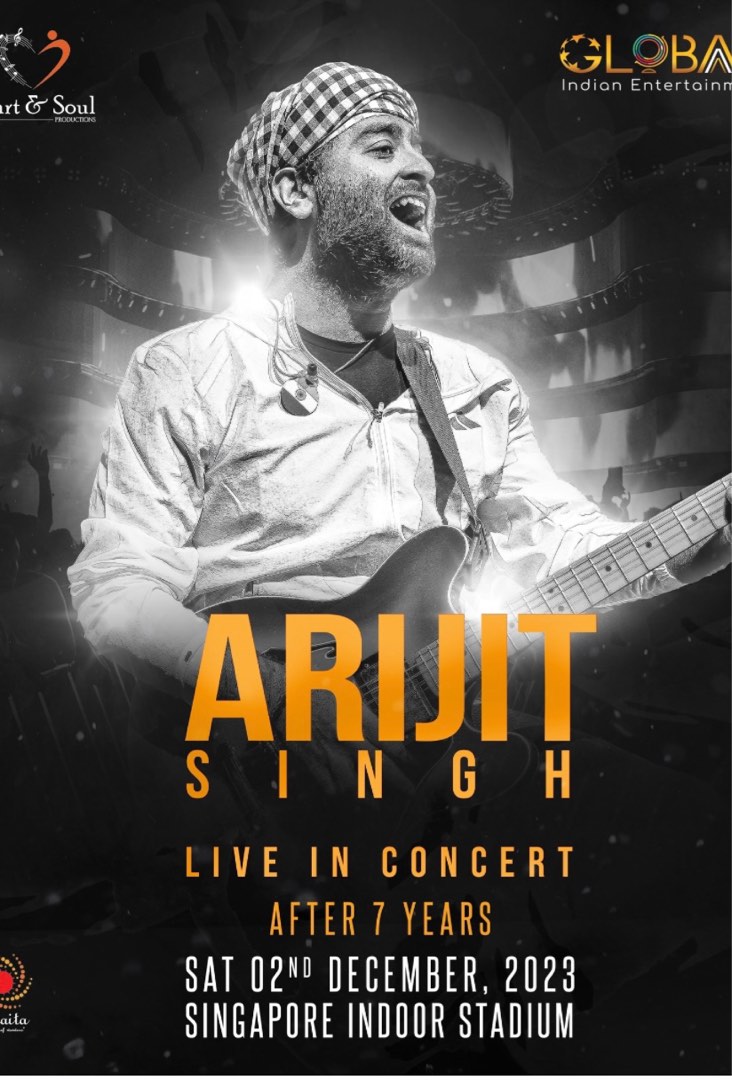 Arijit Singh Concert Ticket, Tickets & Vouchers, Event Tickets on Carousell