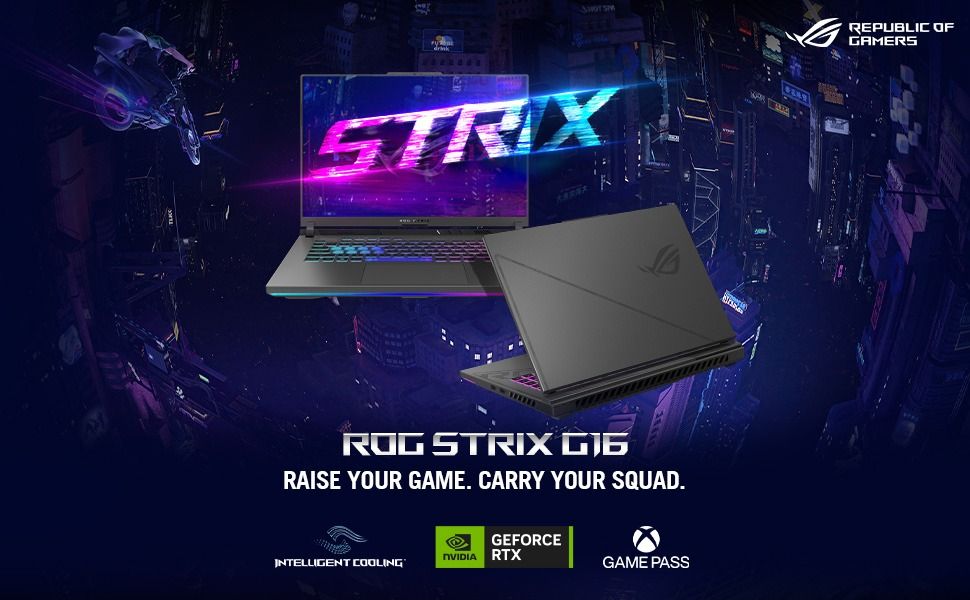 ASUS ROG Strix G16 (2023) Gaming Laptop, 16” 16:10 FHD 165Hz, GeForce RTX  4060, Intel Core i7-13650HX, 16GB DDR5, 512GB PCIe SSD, Wi-Fi 6E, Windows