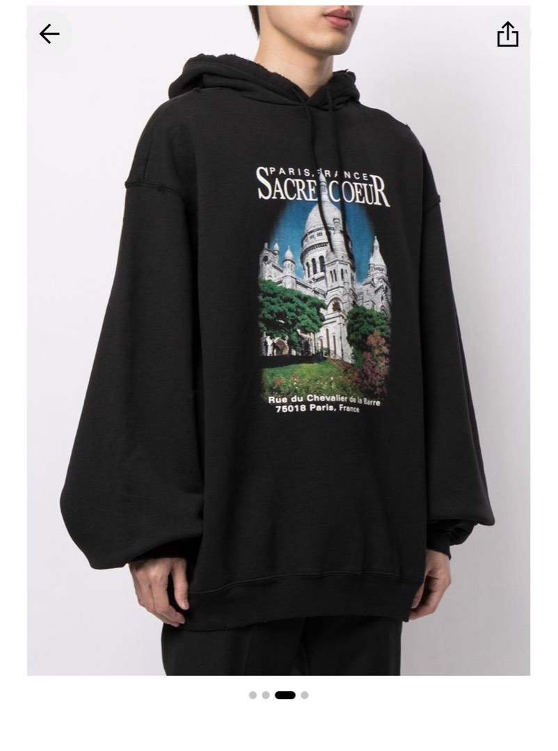 Sacré Coeur Sport Hoodie, Black