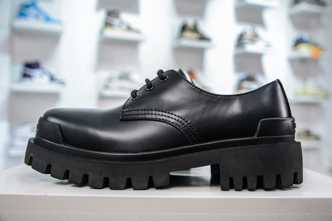 Balenciaga Strike Derby Leather Boots Low 2020 600600 WA960 1000
