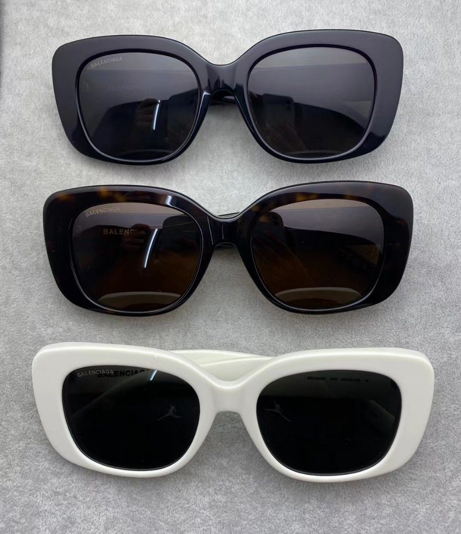 gray balenciaga sunglasses