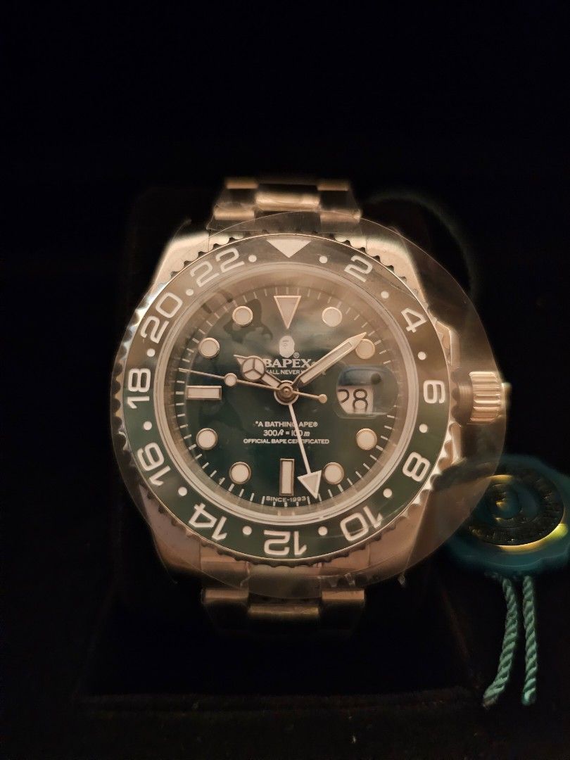 BAPEX TYPE 2 GREEN BLACK A Bathing Ape Type 2 Bapex #1 Black & Green |