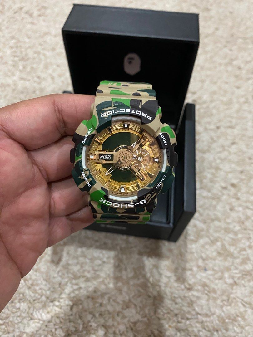 Bathing ape bape x gshock 25th anniversary limited edition, Men's