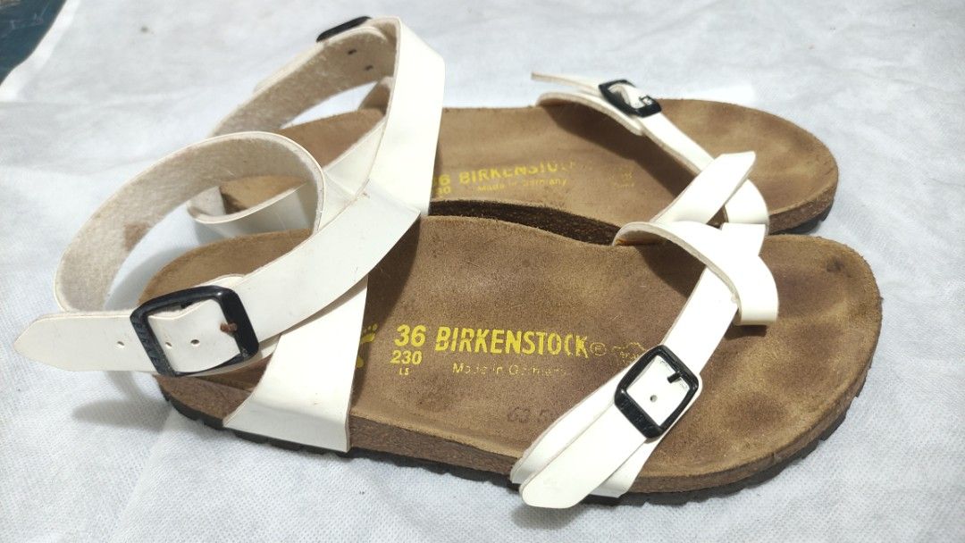 Birkenstock yara white hotsell patent