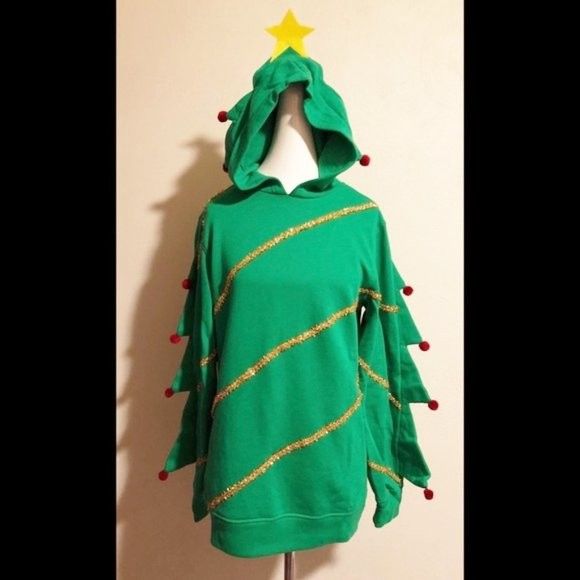 Christmas tree hotsell hoodie h&m
