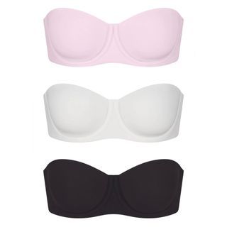 BNWT Skims Fits Everybody Strapless Bra in Onyx and Marble, size 32A [AVAILABLE, ON HAND]