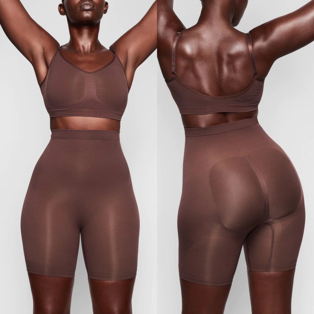 SKIMS Mid Thigh Bodysuit Cocoa